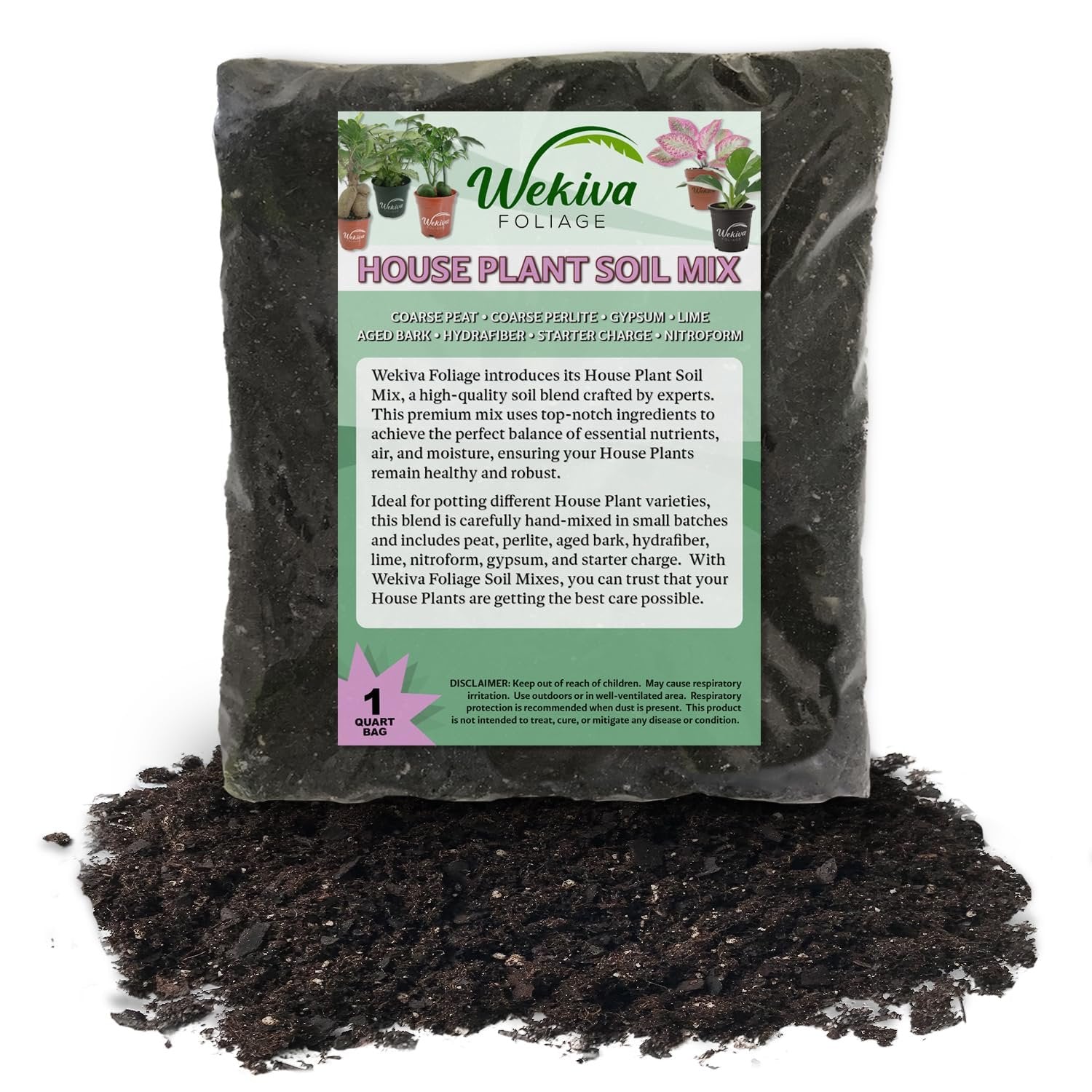 house plant dirt Houseplant Growing Soil Mix – Custom Soil Blend – Potting Mix for Houseplants – Specially Developed by and for Professional Nursery Growers