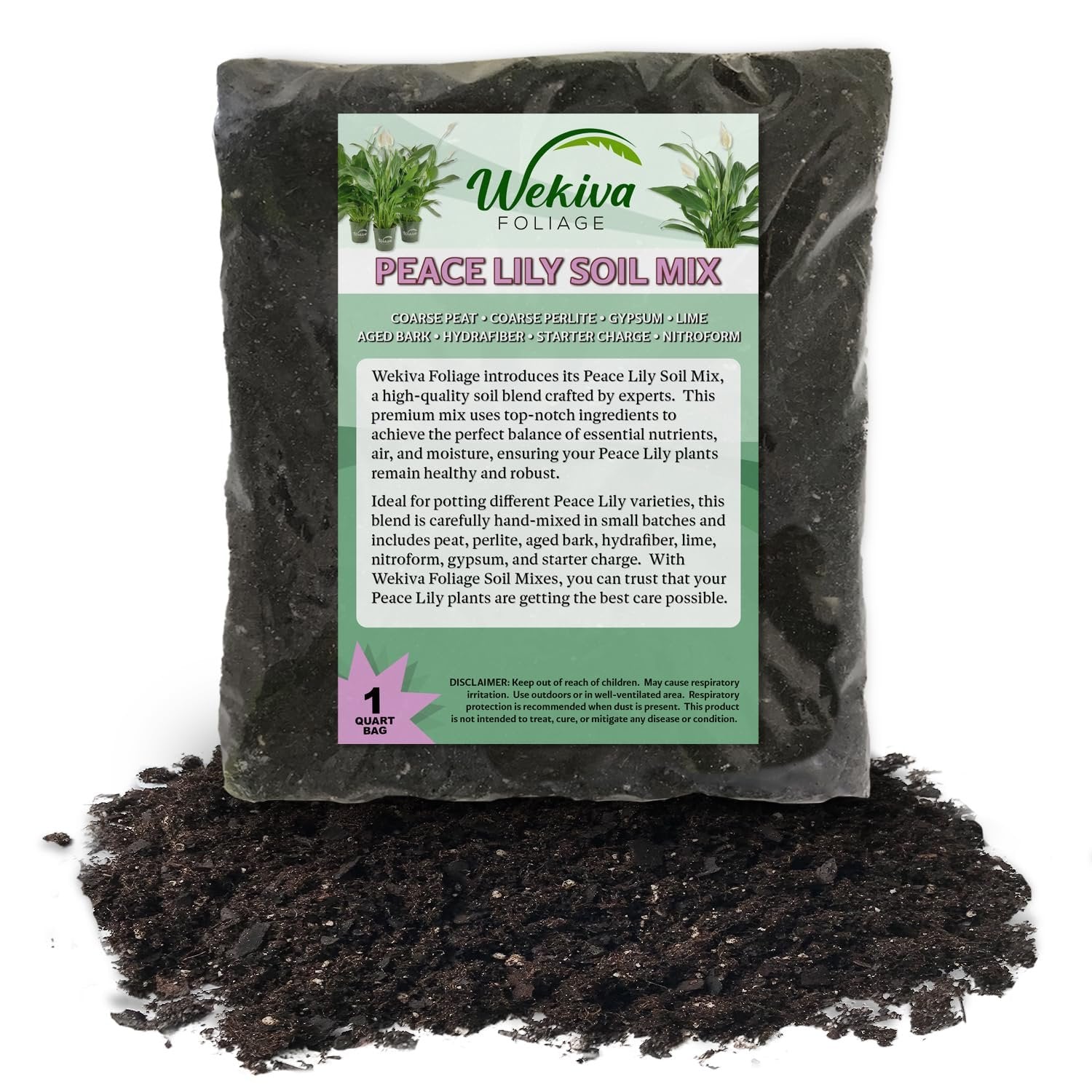 peace lily soil requirements Peace Lily Growing Soil Mix – Custom Soil Blend – Potting Mix for Peace Lily Plants – Specially Developed by and for Professional Nursery Growers -
