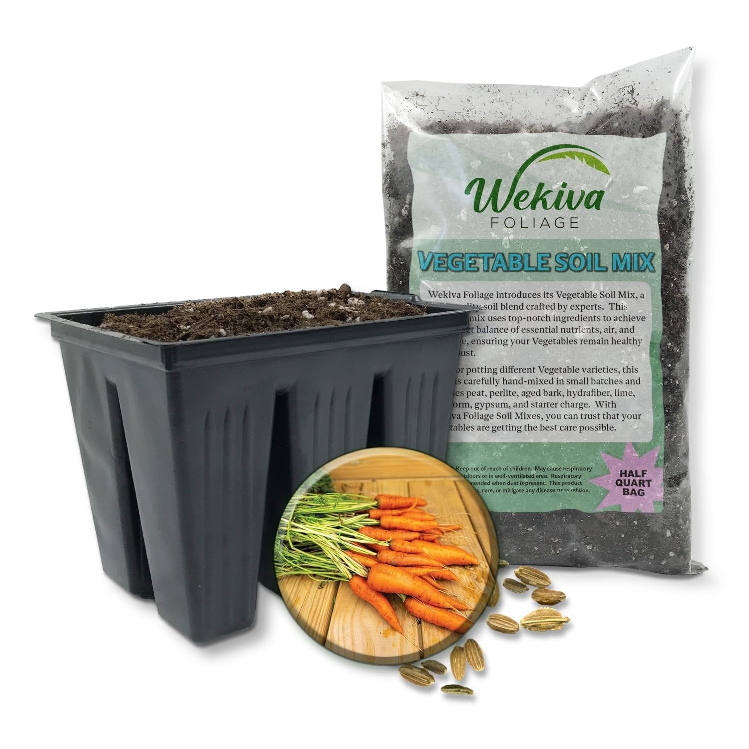 carrot potting mix Carrot Seed Starter Kit