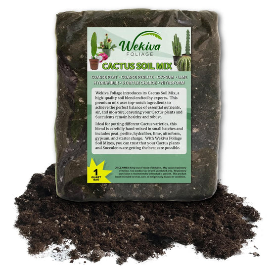 Cactus and Succulent Soil Mix – Custom Soil Blend – Potting Mix for Cacti and Succulents – Specially Developed by and for Professional Nursery Growers - Nutrient-Rich Formula