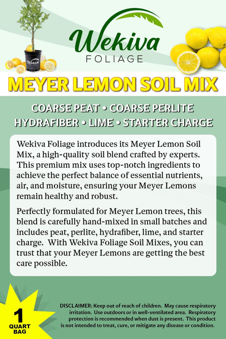 best potting mix for lemon tree Meyer Lemon Tree Growing Soil Mix – Custom Soil Blend – Potting Mix fo – Wekiva Foliage